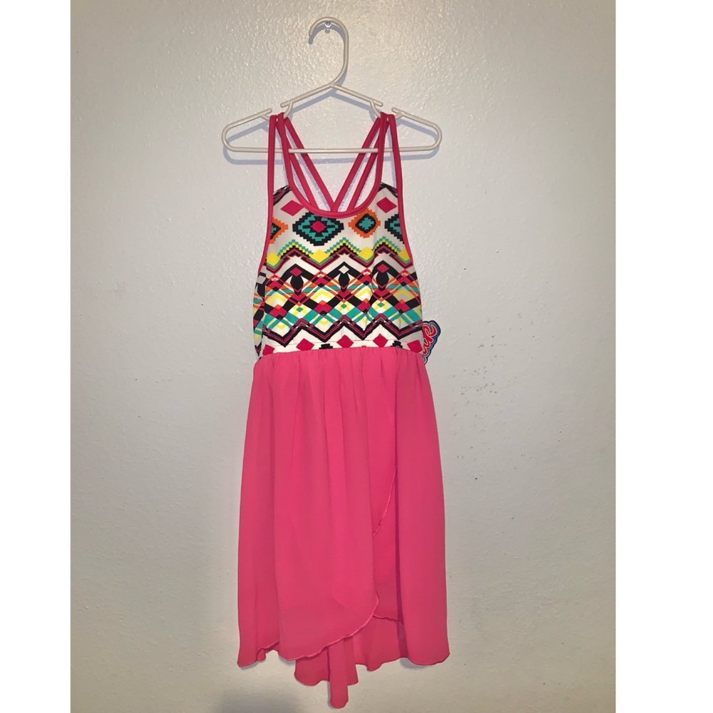 SPAGHETTI STRAP PINK DRESS